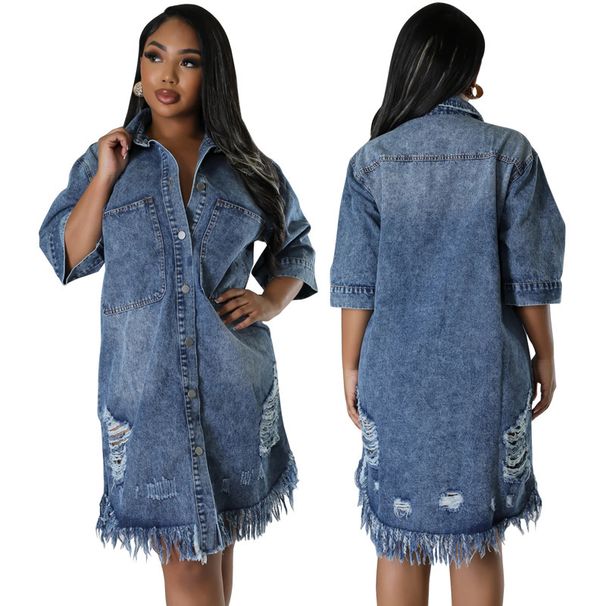 Summer Women's Short Sleeve Denim Jacket Lightweight Trendy Casual Loose Fit Hong Kong Japanese Style Niche Design_mkmklike.com