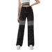 Women's Slimming Straight Leg Denim Jeans American Style Rhinestone Embellished Sexy Casual Fit_mkmklike.com