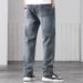 Factory Direct Sales European And American Straight Jeans Men's Loose Deep-grade Retro Jeans Foreign Trade Large-size Men's Velvet_mkmklike.com