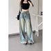 Retro High-Waisted Straight Leg Jeans for Women Loose Fitting Floor Length Spring/Autumn 2026 Style High Street Niche_mkmklike.com