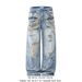 Men's High Quality Fashionable Distressed Denim Jeans Trendy And Edgy Cross Border Market Clothing_mkmklike.com