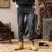 Large Size Men's Clothing Spring And Autumn New American Style Retro Jeans Men's Simple Small Straight Feet Slim Jeans Men's Youth_mkmklike.com