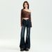 American Retro Style Low-waist Flared Jeans For Women, 2026 Spring New V-waist Stretchy Bell-bottom Pants_mkmklike.com