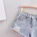 High Count Ripped And Fringed Denim Shorts for Women Trendy Hot Pants Summer Fashion Must-Have Stylish A-Line Mini Skirt for Bloggers_mkmklike.com