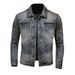 Loom Slim Fit Retro Korean Version Denim Spring Autumn European Venom Motorcycle Men's American Style Trendy Jacket_mkmklike.com