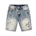 Men's Mid-Length Embroidered Denim Shorts Breathable Cotton Blend Stretch Casual Summer Shorts Blue Sizes 28-36_mkmklike.com