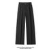 Casual Slanted Cut Jeans For Men, Autumn Trendy High Street Loose Straight Wide-leg Cleanfit Casual Pants_mkmklike.com