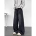 Men's Distressed Washed Denim Pants – Vintage High-Street Straight-Leg Jeans With Artful Fading_mkmklike.com