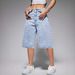 Women's High Waisted Denim Shorts Light Blue Washed Rhinestone Firework Detail Sexy Style Factory Direct Wholesale Bottoms_mkmklike.com