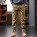 2024 New In Stock Men's Cargo Trendy Versatile Handsome Simple Casual Loose Straight Long Pants_mkmklike.com