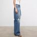Women's Clothing Minimalist, Cool And Fashionable Style, Turkish Imported Ripped Irregular Folded Placket, Lazy Jeans For Women_mkmklike.com