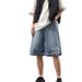 Reverse-wearing Denim Shorts Men's Summer Thin Design Sense Niche Five-point Pants Trendy Brand American Tooling Pants Trendy_mkmklike.com