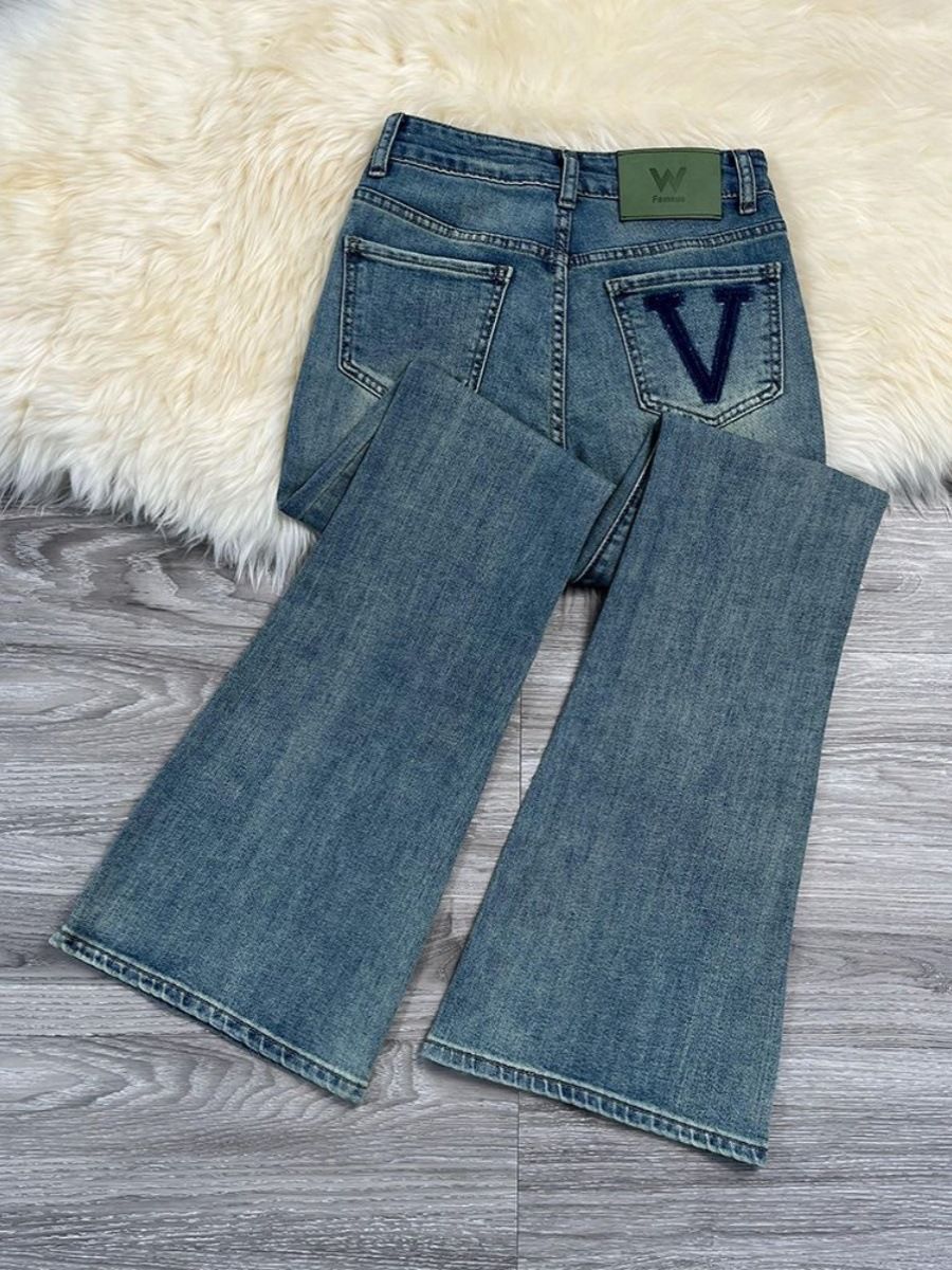 Women's Clothing Retro Flared Jeans High Waist Loose Versatile Slim Flared Pants_mkmklike.com