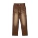 Men's Clothing Autumn/Winter New Men's Hip Hop Jeans, Retro Loose Fit Casual Flow Color Wide Leg Trousers_mkmklike.com