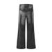American Washed Gradient Flared Jeans For Men High Street Vibe Style Loose Casual Wide Leg Long Pants_mkmklike.com