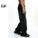 EF JEANS | 2023 Autumn And Winter New Retro Washed Drape Loose Jeans Men's Black Straight Wide-leg Pants_mkmklike.com