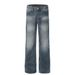 High Street Washed White Jeans For Men American Style Loose Vibe Straight Pants Versatile Wide-Leg Trousers_mkmklike.com