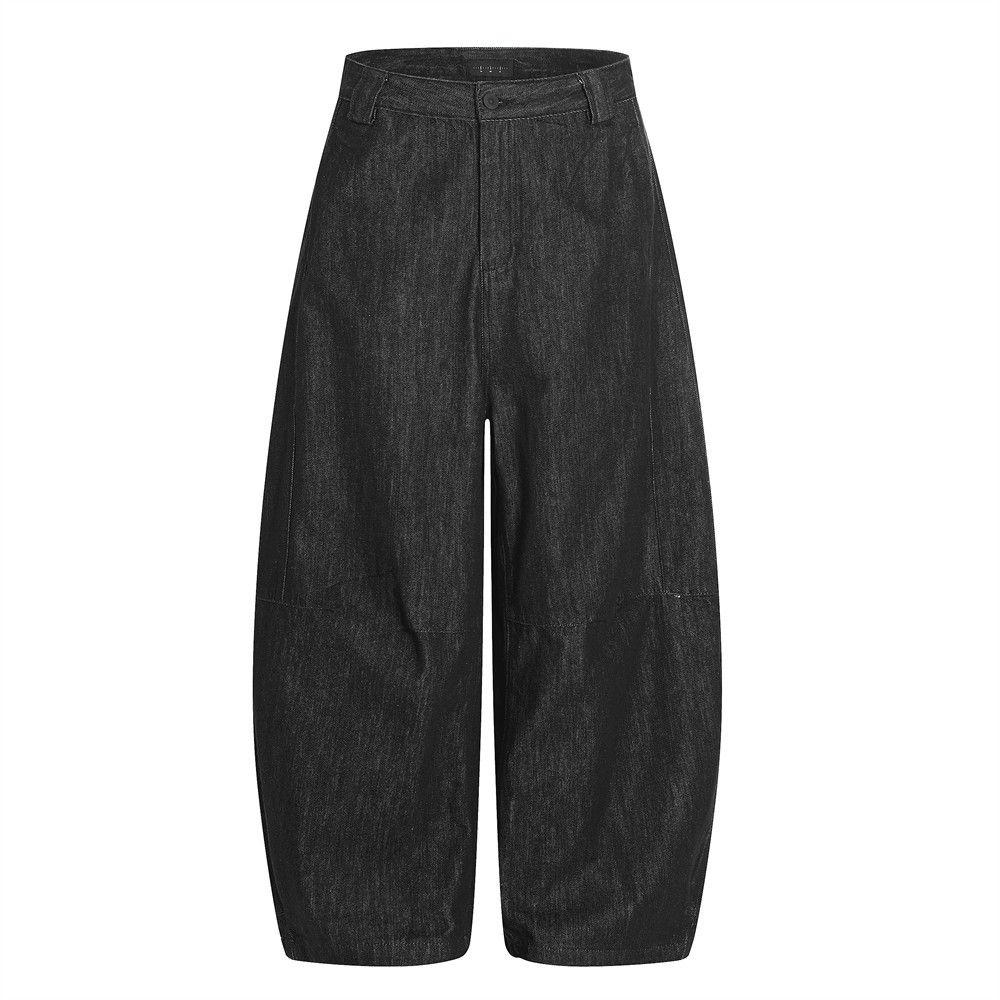 Trendy Brand Scimitar Men's Jeans Vibe American High Street Wide Leg Loose Banana Sickle Long Pants_mkmklike.com