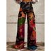 Cross-border European And American Foreign Trade Plus-size Casual Pants, Thin Jeans, Wide-leg 3D_mkmklike.com