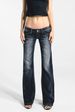 Y2K Vintage Low-Rise Flared Jeans – Sexy Stretch Denim Pants For Women, XS-M (31-33) | Retro & Trendy_mkmklike.com