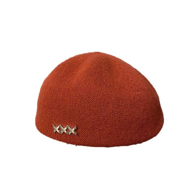 Hot Sale Winter Knitted Berets Hat New Fashion Solid Color Artist Painter Korean Style Casual Street All-match Octagonal Cap_mkmklike.com
