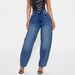 Retro Washed Denim Culottes For Women – Relaxed Harem Pants With Button Detail (S-XXL)_mkmklike.com