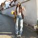 Women's Clothing Light Wash Straight Leg Jeans For Women – High Waist, Relaxed Fit, Stretchy Comfort (XS-XL, Classic Blue Shades)_mkmklike.com