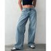 Retro High-Waisted Non-Stretch Washed Straight Leg Jeans for Women Summer Style Street Style Wide Leg Jeans_mkmklike.com