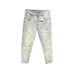 Spring Collection Light Korean Style Slim Fit Cropped Jeans For Short Men Trendy Printed 9/10 Denim Jeans Mid Waist Wide Leg Pants_mkmklike.com