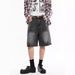 Men's Clothing Men's Ink Splatter Wash Denim Shorts High Street Trend Loose Fit Five Point Summer Style Casual Wear_mkmklike.com