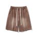 Men's Clothing Shorts Hip Hop Loose Straight Casual All Match Solid Color Shorts_mkmklike.com