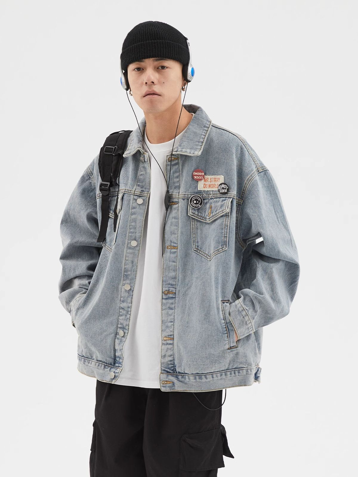Label Denim Men's Autumn New American Style Top Design Trendy Brand Casual Jacket_mkmklike.com