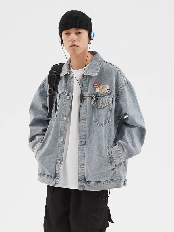 Label Denim Men's Autumn New American Style Top Design Trendy Brand Casual Jacket_mkmklike.com
