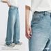 Men's Wide-Leg Raw Edge Jeans – Distressed Washed Denim Pants (Black Gray/Blue, S-XL)_mkmklike.com