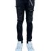 Spring Rhinestone Black Jeans Unisex Trendy High Street Internet Celebrity Same Style Versatile Slim Fit Ripped Skinny_mkmklike.com