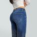 Women's European American Style Starry Rhinestone Denim Jeans Loose Straight Leg Casual Trousers Sparkly Street Style Long Pants_mkmklike.com