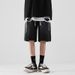 Men's Clothing Men's Style Distressed Retro Washed Denim Shorts Summer Thin Loose Wide Leg Five Point Pants_mkmklike.com