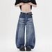 Retro American Vintage Cat Whisker Jeans For Men & Women – High Street Loose Fit Straight Leg Wide Pants_mkmklike.com