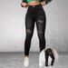 Women's Clothing High Street Fashion Personality Ripped Women's Elastic Slim Fit Denim Pants_mkmklike.com
