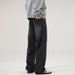 LKTM Men's Clothing American Retro Washed Jeans Unisex Cleanfit Trendy Loose Straight Slimming Long Pants_mkmklike.com