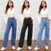 Women's Clothing High Waist Washed Women's Jeans Long Straight Pants_mkmklike.com