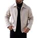 2025 Cross-Border Fashion European And American Casual Woolen Jacket Long Sleeve Turn-Down Collar Top Men's Foreign_mkmklike.com
