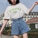 Women's Clothing Cotton Elastic Large Size Denim Shorts Women Summer Thin Style Net Celebrity Slim Loose High Waist A Wide Leg Shorts Women_mkmklike.com