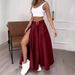 Women's Fashion Casual Skirt Long Skirt_mkmklike.com