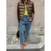 Autumn And Winter Retro Casual Straight Jeans Women's Narrow Version All Match Cigarette Pants Women_mkmklike.com