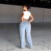 Women's Classic Straight-Leg Jeans – Vintage Washed Blue Denim With Patchwork Accents, Comfort Stretch, Mid-Rise Fit (S-Xxl)_mkmklike.com