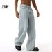 EF JEANS | 2024 New High Street Retro Old Wide Leg Pants Mopping Jeans Tide Straight Loose Light Blue_mkmklike.com