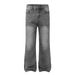 Men's Clothing Vintage Washed Denim Jeans For Women, High Waist Flared Bootcut Pants, Comfortable Cotton Stretch Casual Trousers, Classic Retro Blue_mkmklike.com