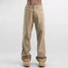 Men's Clothing Spring And Autumn Retro Khaki Casual Workwear Washed Pants Boys Loose Straight Jeans_mkmklike.com