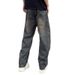 American High Street Scimitar Jeans Men's Spring And Autumn Trendy Brand Ruffian Handsome Fried Street Pants Cleanfit Straight Micro-pull Pants_mkmklike.com